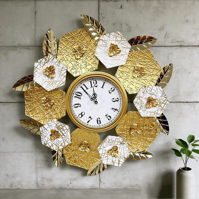 Luxury Watch House - Reloj de pared de titanio con