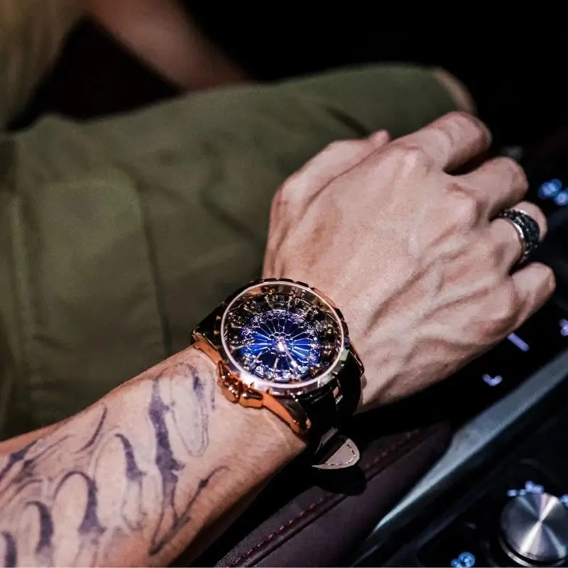 Table Watch Luxury - Reloj de hombre elegante y lujoso,