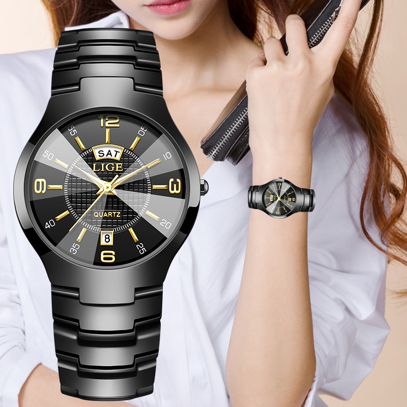 Luxury Watch Display - Reloj de pulsera LIGE elegante a