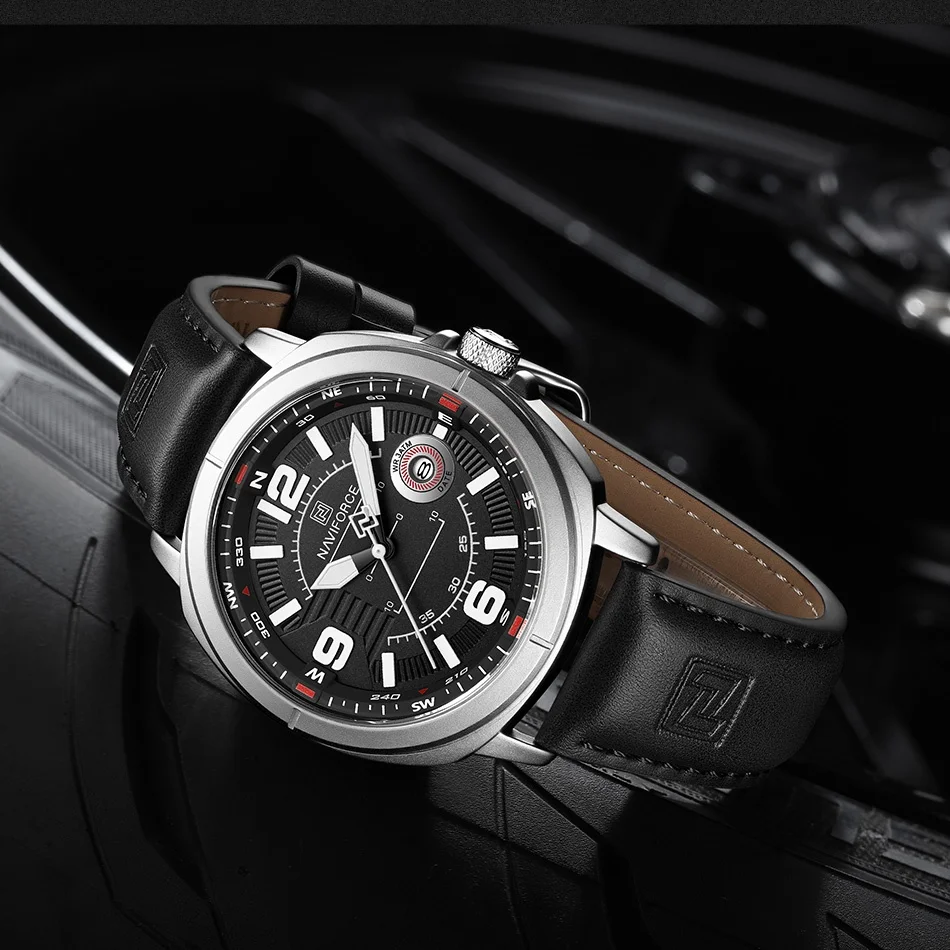 Luxury Watch Black - Reloj de Pulsera NAVIFORCE para Hombre,