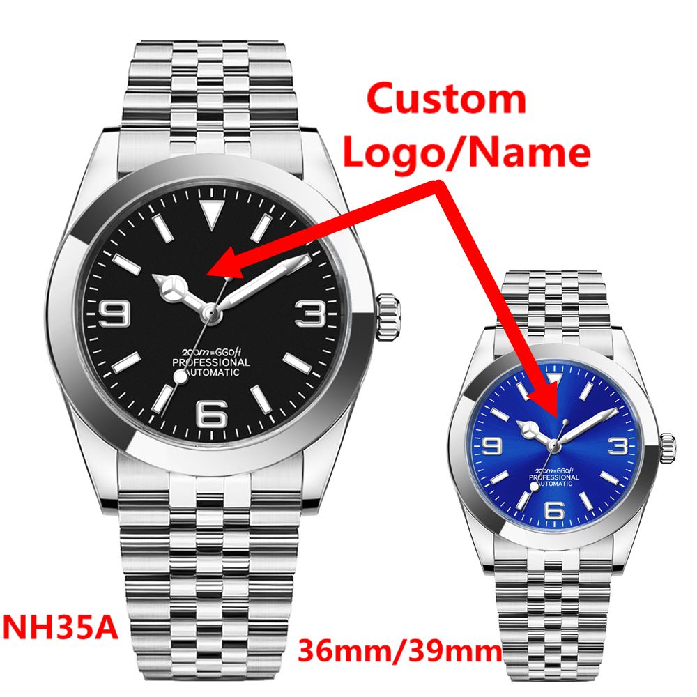 Luxury Watch Display - Reloj NH35 de Lujo con Logotipo