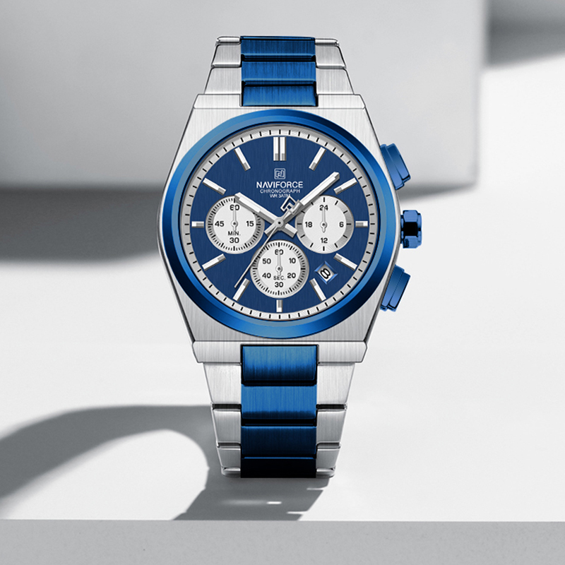 Luxury Watch Black - NAVIFORCE marca de tendencia correa de
