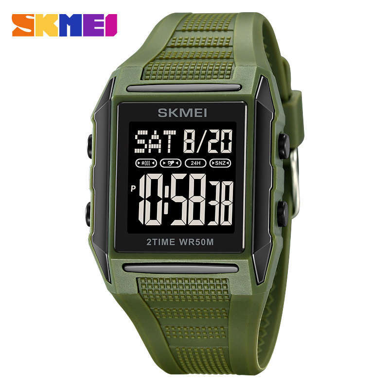 Luxury Watch Leather - Reloj de Pulsera Deportivo Digital de