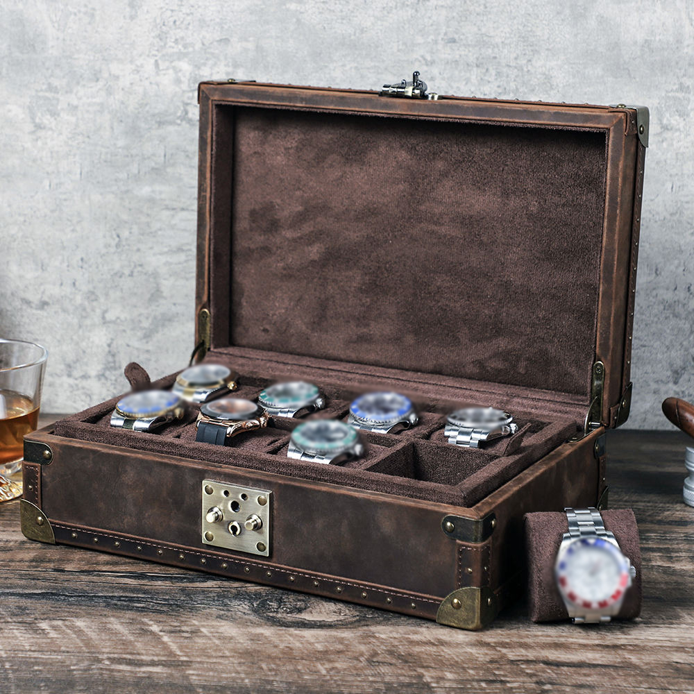 Luxury Watch Vintage - Estuche de Reloj Personalizado de Cuero
