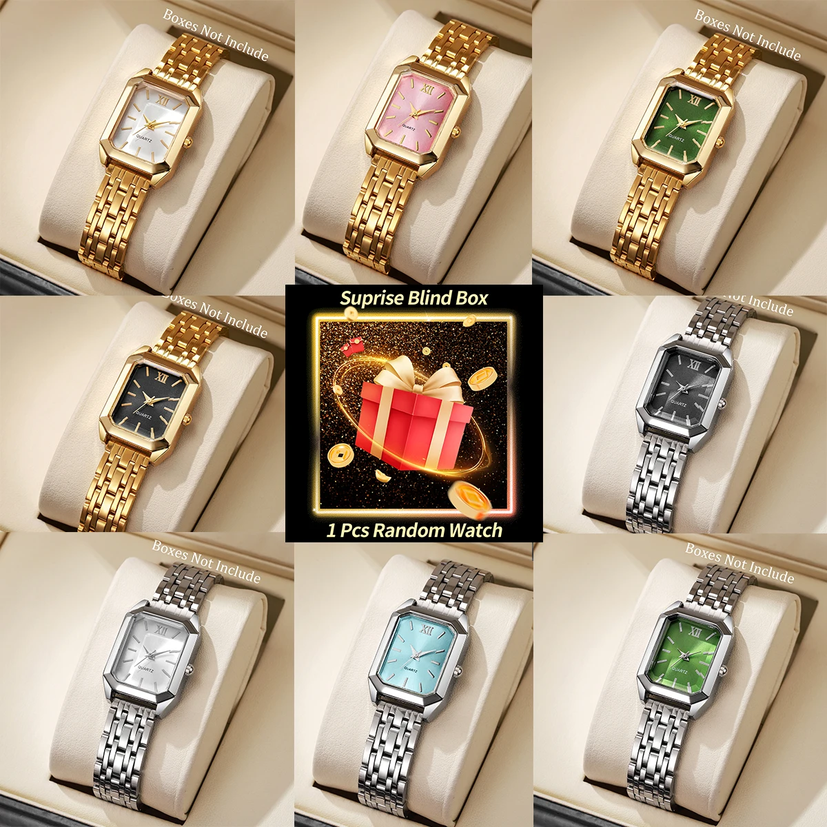 Luxury Watch Square - Reloj de Mujer Sorpresa en Caja