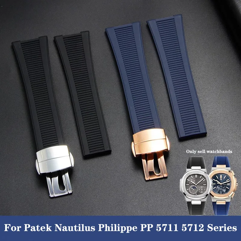 Luxury Watch Patek Philippe - Correa de reloj cóncava de caucho