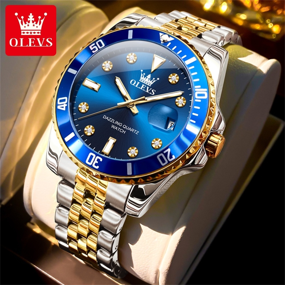 Luxury Watch Black - OLEVS Reloj de lujo de negocios
