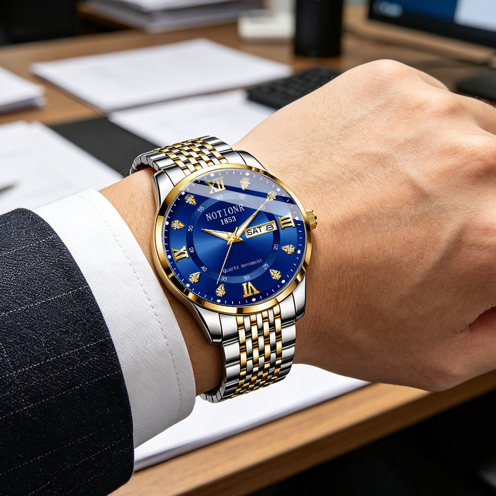 Reloj de moda multifuncional p - Luxury Watch Black reseña y precio
