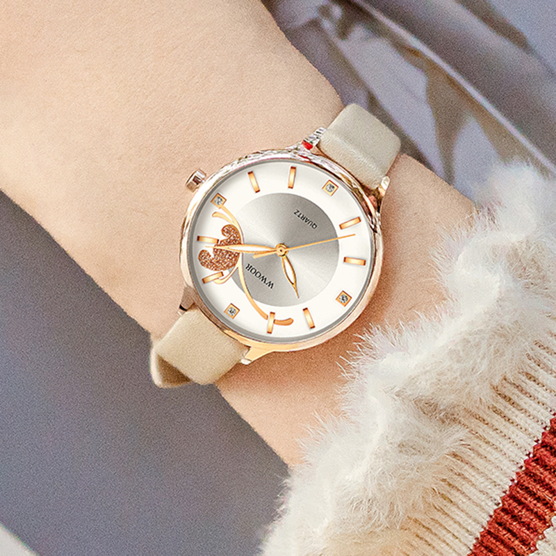 WWOOR-reloj de cuarzo impermea - Luxury Watch White reseña y precio