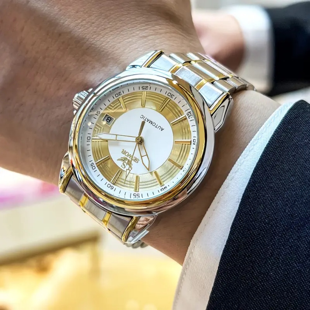 Reloj mecánico automático de a - Luxury Watch White reseña y precio