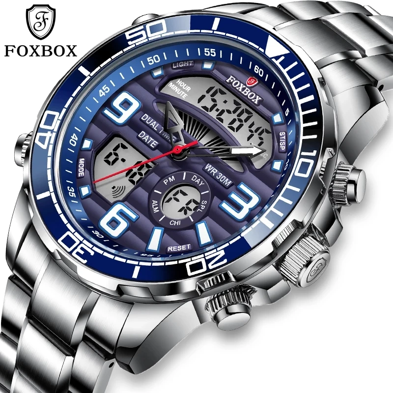 FOXBOX-relojes digitales de lu - Luxury Watch Collection Box reseña y precio