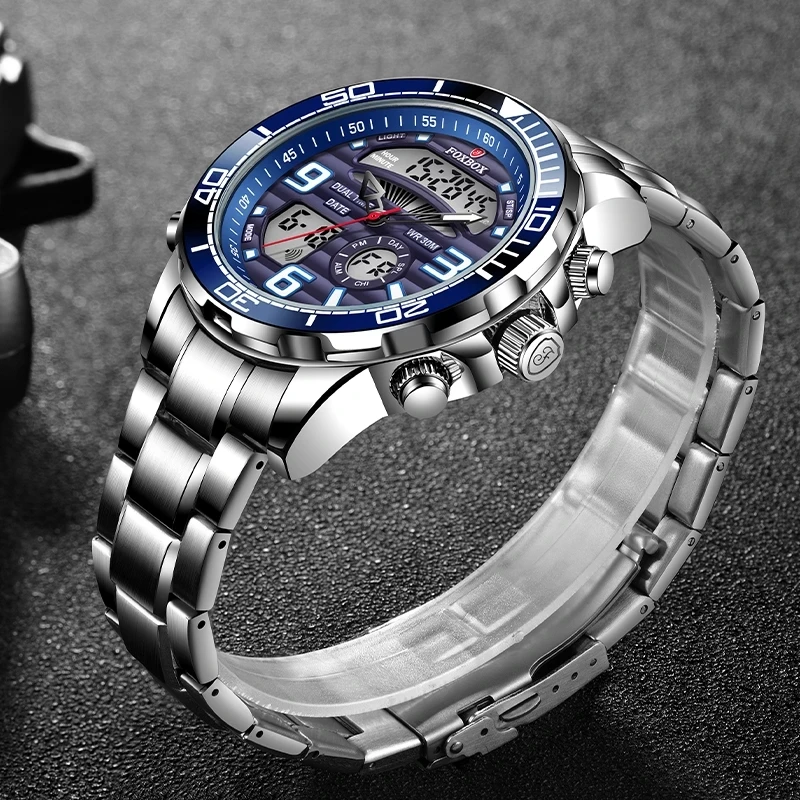 FOXBOX-relojes digitales de lu - Luxury Watch Collection Box reseña y precio