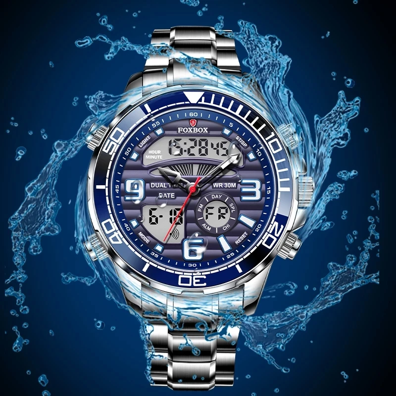FOXBOX-relojes digitales de lu - Luxury Watch Collection Box reseña y precio