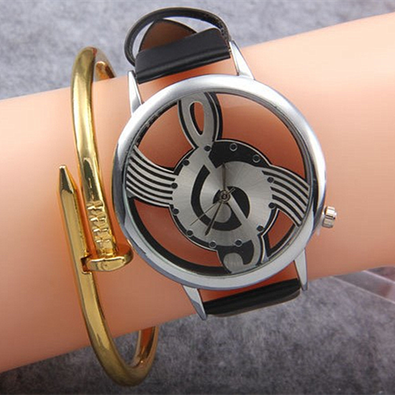 Reloj con forma de música huec - Luxury Watch White reseña y precio