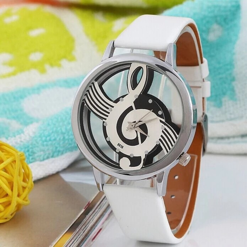 Reloj con forma de música huec - Luxury Watch White reseña y precio