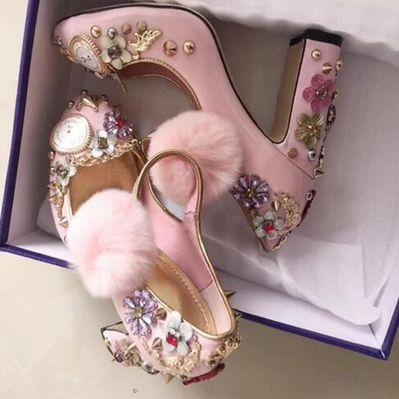 Zapatos de tacón grueso Mary J - Luxury Watch Leather reseña y precio