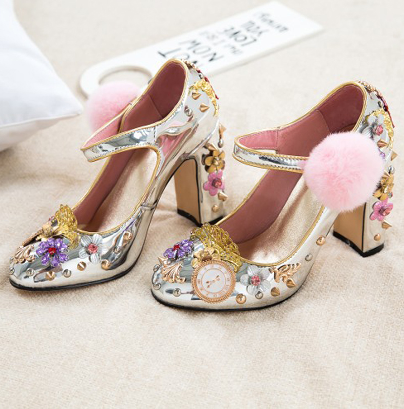 Zapatos de tacón grueso Mary J - Luxury Watch Leather reseña y precio