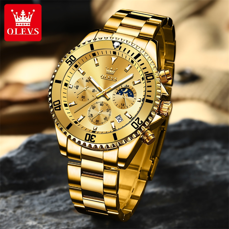 Reloj OLEVS para hombre, reloj - Luxury Watch Manufacturers reseña y precio