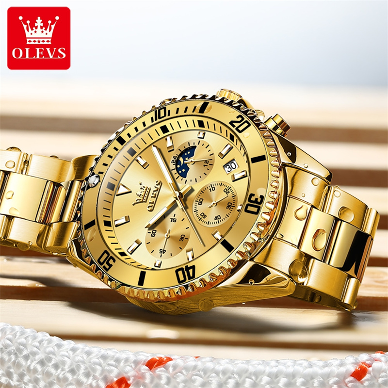 Reloj OLEVS para hombre, reloj - Luxury Watch Manufacturers reseña y precio