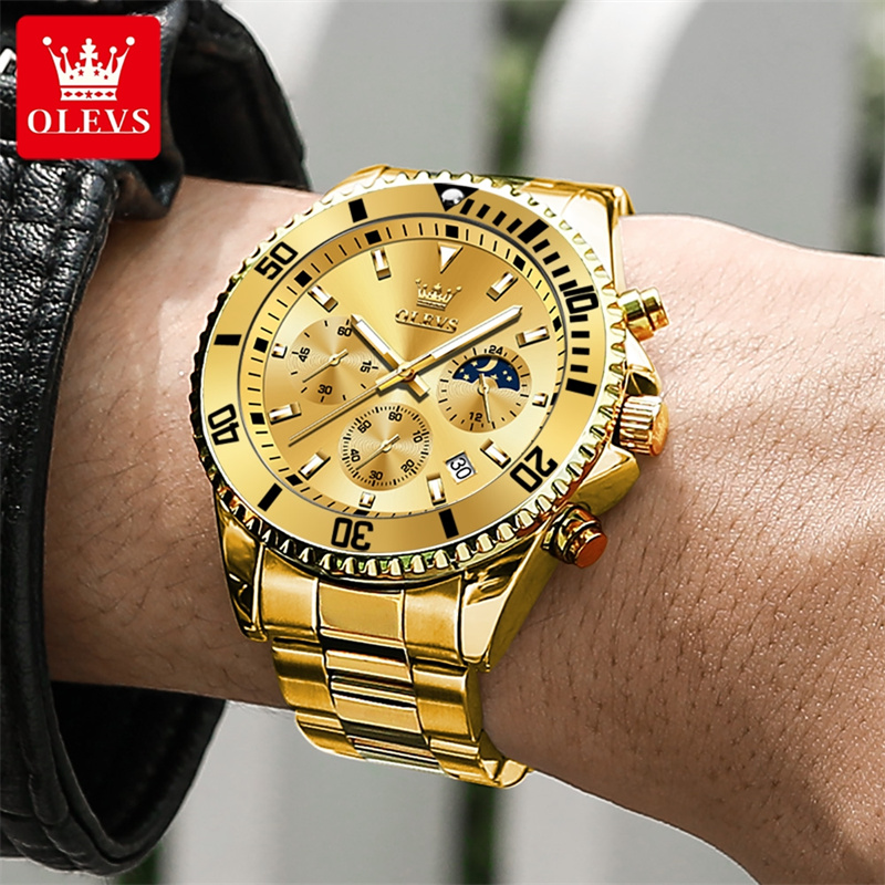 Reloj OLEVS para hombre, reloj - Luxury Watch Manufacturers reseña y precio