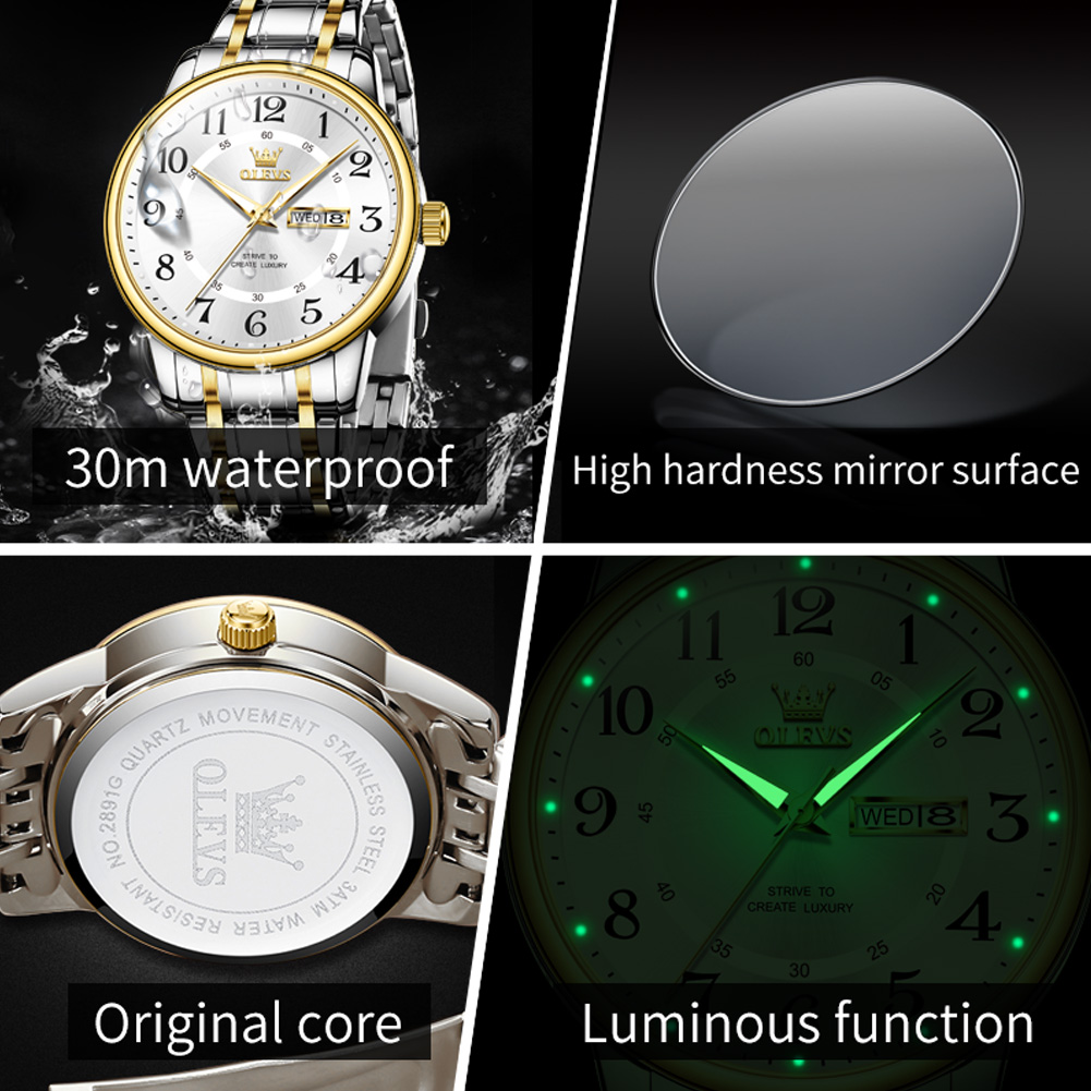 OLEVS, relojes informales a la - Luxury Watch Display reseña y precio