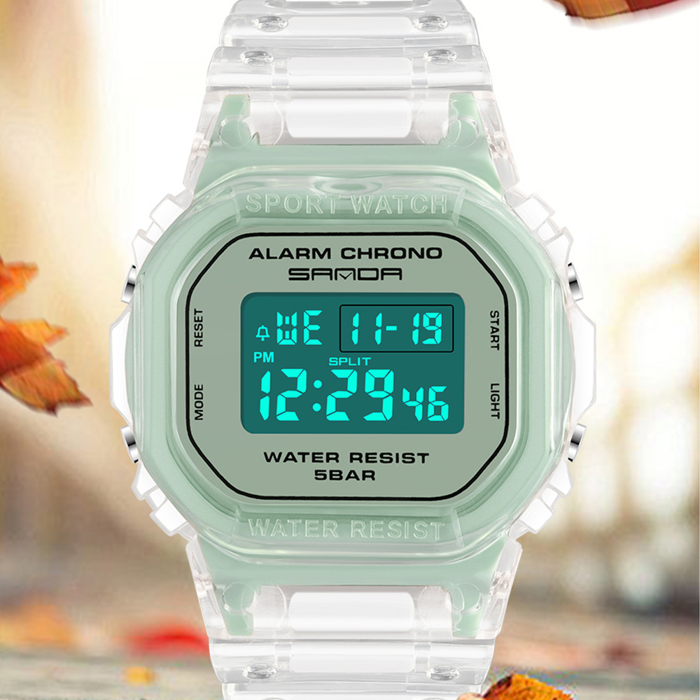 SANDA Reloj deportivo de moda  - Luxury Watch White reseña y precio