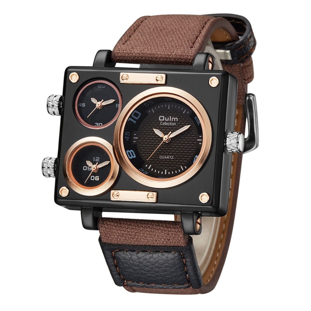 Oulm-reloj analógico de cuarzo - Luxury Watch Maker reseña y precio