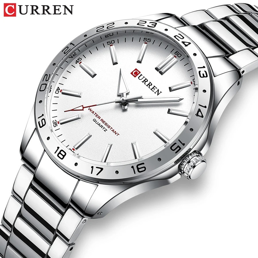Reloj de Pulsera CURREN 8452 P - Luxury Watch White reseña y precio