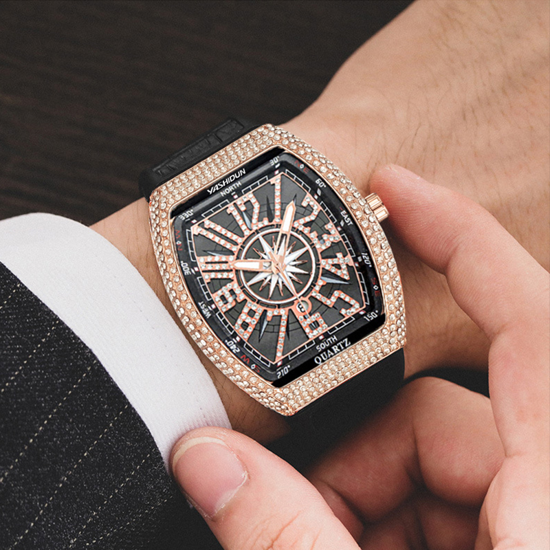 Reloj de lujo para hombre YASH - Luxury Watch With Rubber Strap reseña y precio