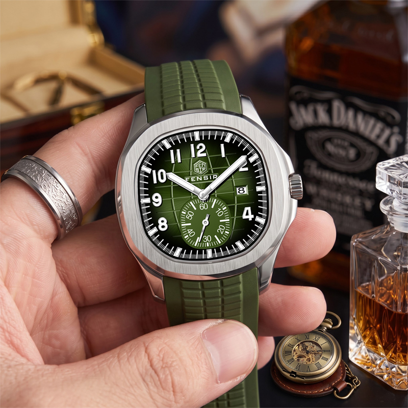Reloj de cuarzo para hombre, d - Luxury Watch With Rubber Strap reseña y precio