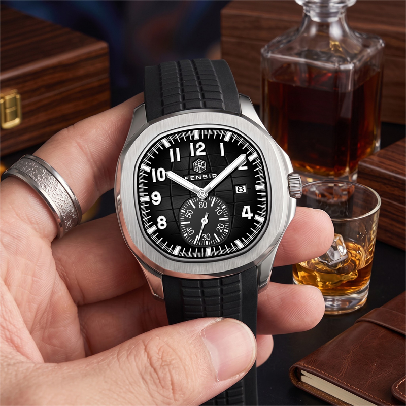 Reloj de cuarzo para hombre, d - Luxury Watch With Rubber Strap reseña y precio