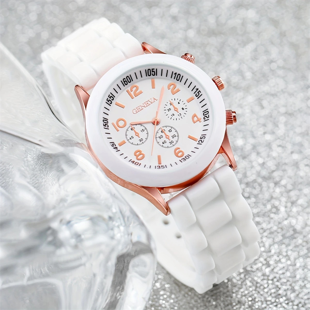 Conjunto de reloj de lujo para - Luxury Watch With Rubber Strap reseña y precio