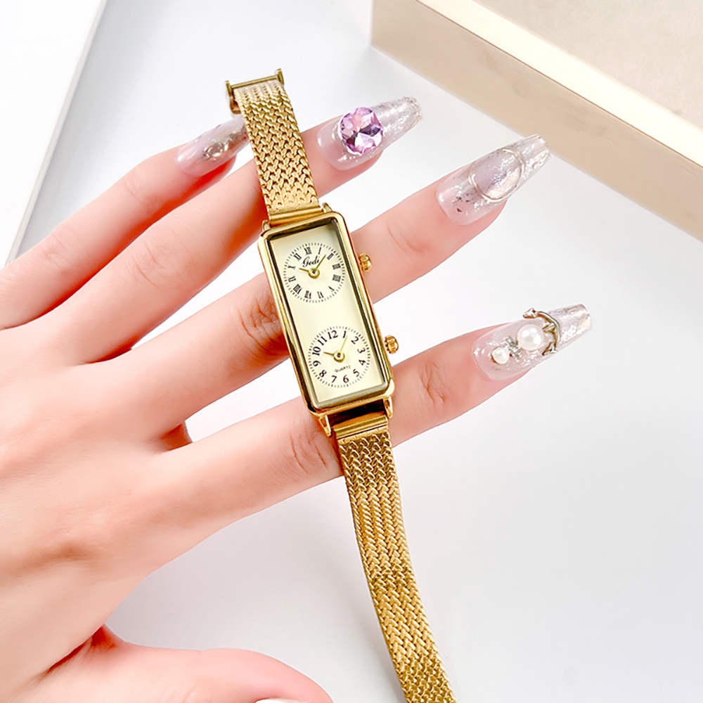 CQ549 Nuevo Reloj de Mujer Cre - Luxury Watch Square reseña y precio