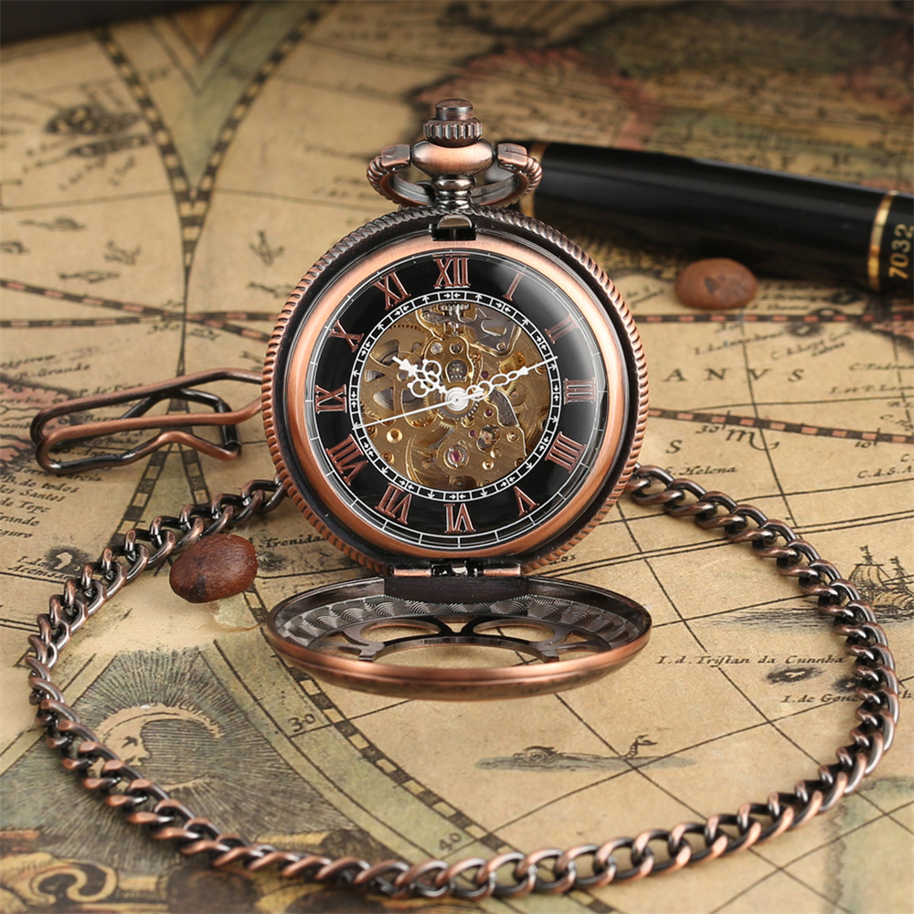 Reloj de bolsillo mecánico con - Luxury Watch Gold And Black reseña y precio