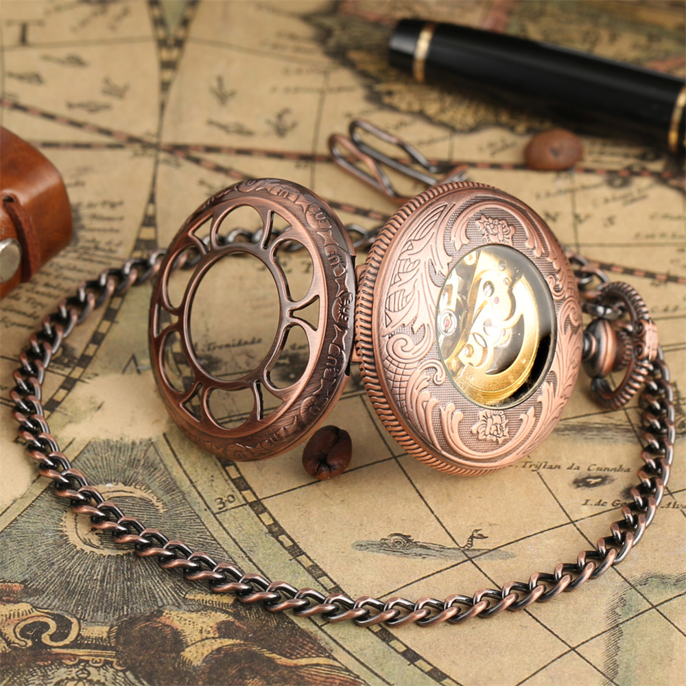 Reloj de bolsillo mecánico con - Luxury Watch Gold And Black reseña y precio