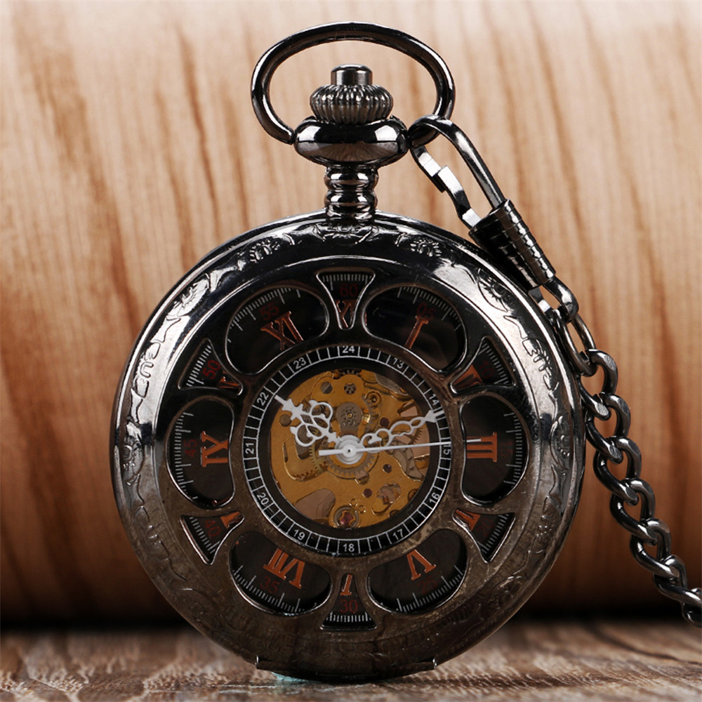 Reloj de bolsillo mecánico con - Luxury Watch Gold And Black reseña y precio