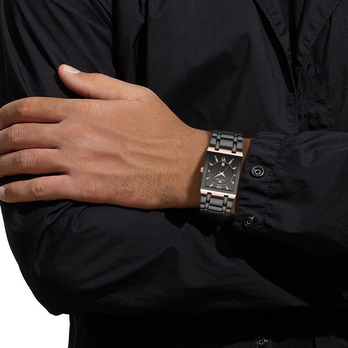 Reloj de negocios para hombre, - Luxury Watch Gold And Black reseña y precio