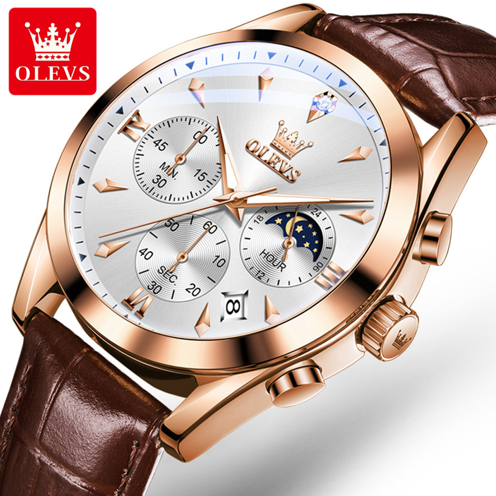 OLEVS nuevo reloj de cuarzo de - Luxury Watch Manufacturers reseña y precio