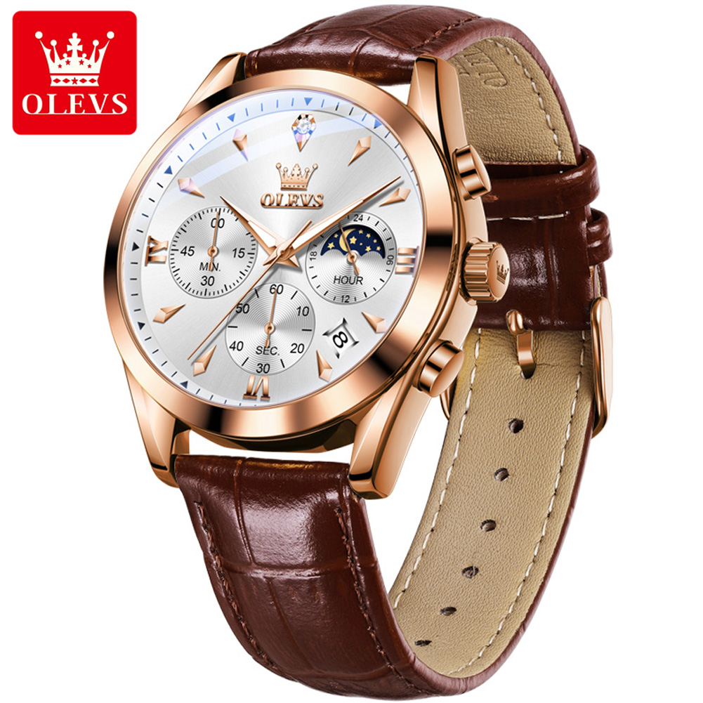 OLEVS nuevo reloj de cuarzo de - Luxury Watch Manufacturers reseña y precio