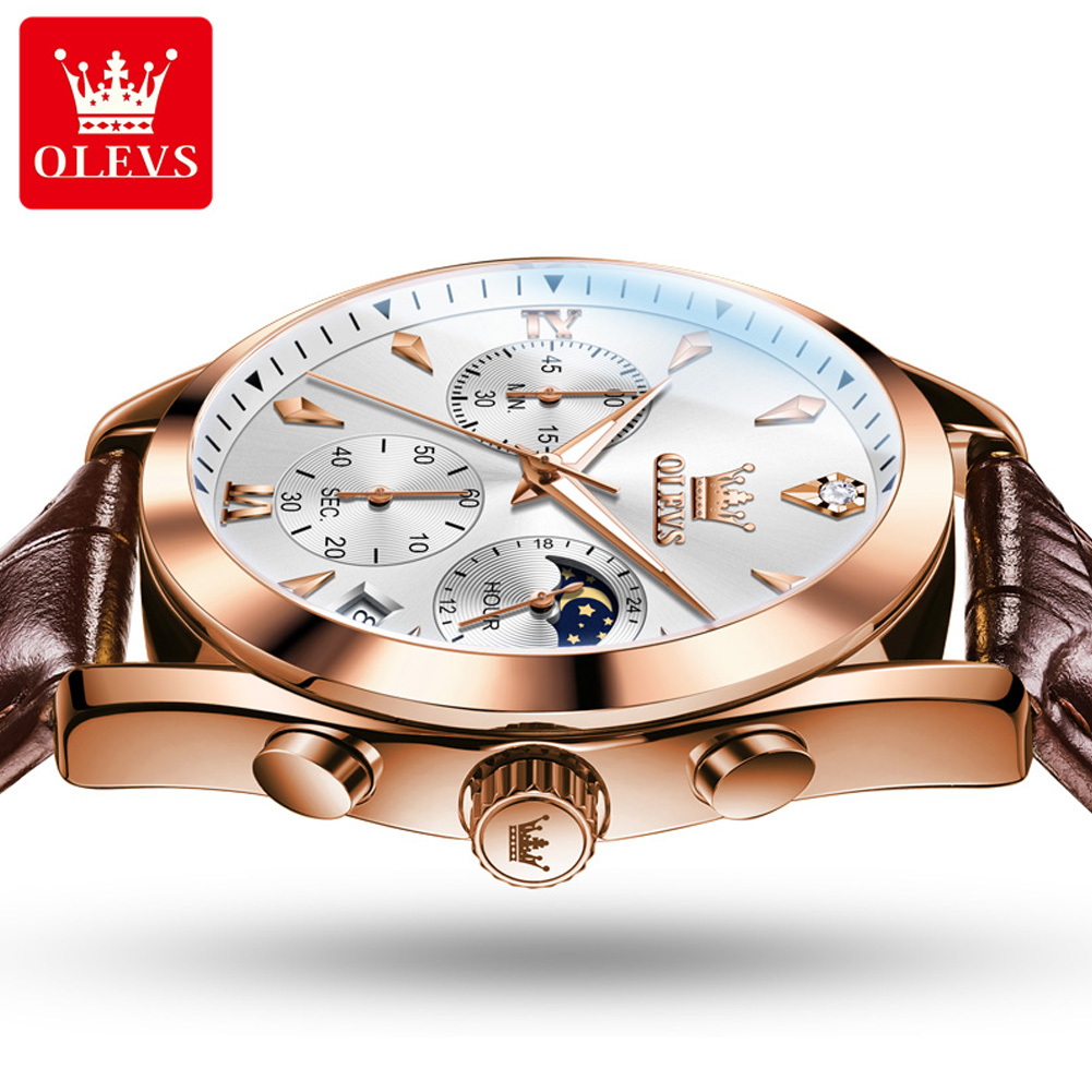 OLEVS nuevo reloj de cuarzo de - Luxury Watch Manufacturers reseña y precio