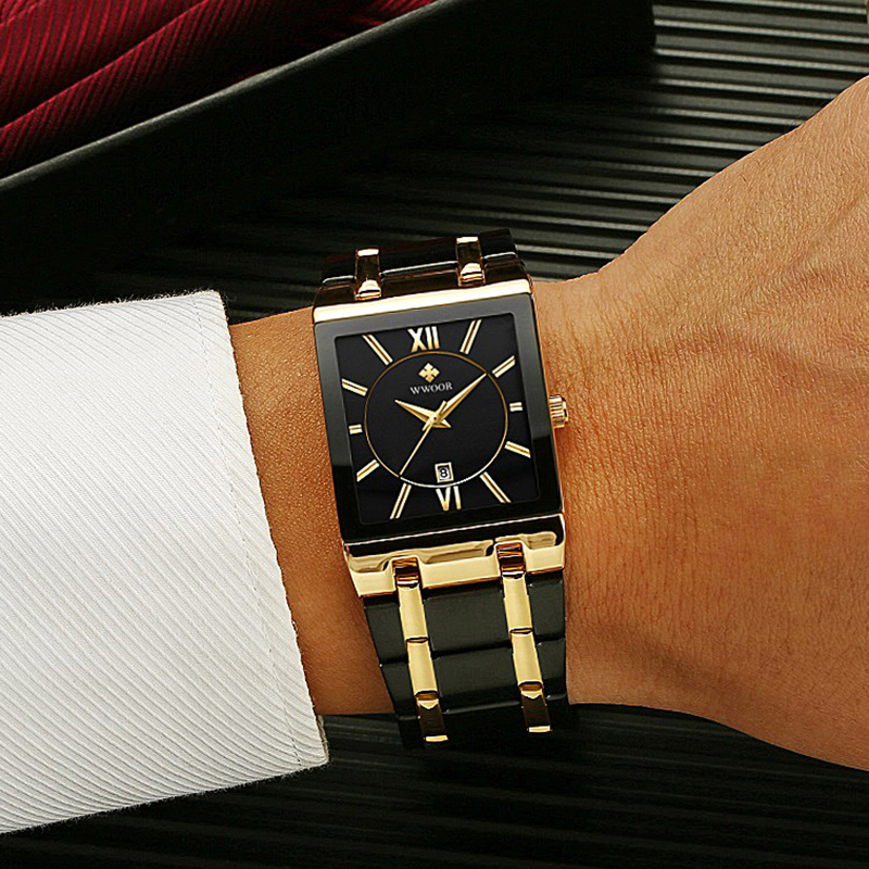 Marca WWOOR, pulsera de oro de - Luxury Watch Manufacturers reseña y precio