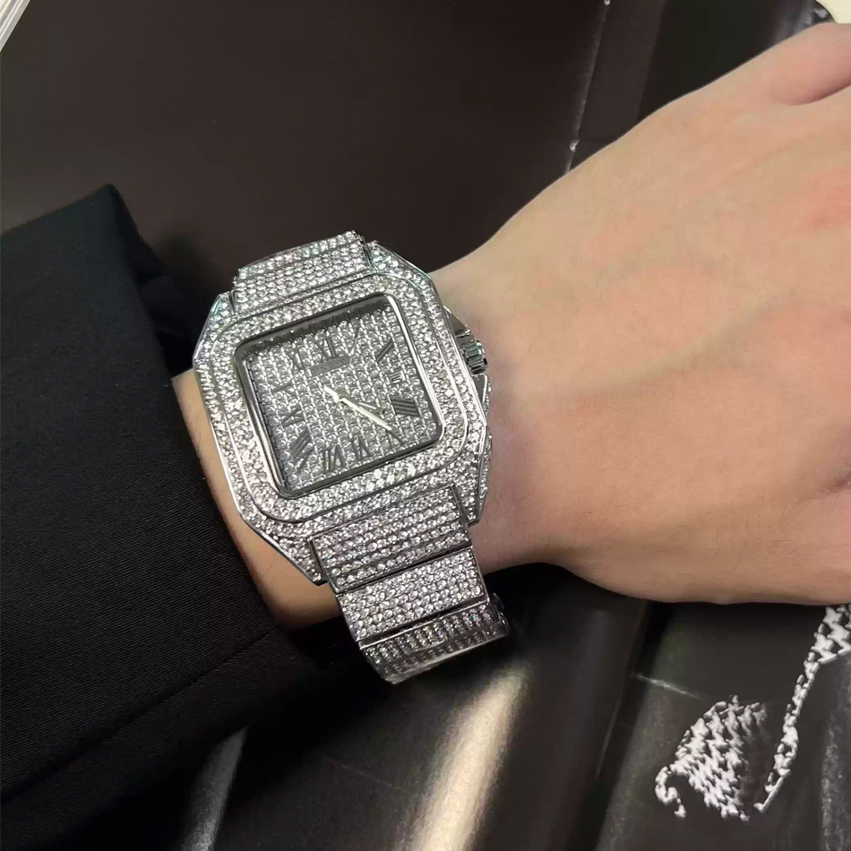 Reloj de pulsera cuadrado dora - Luxury Watch Gold And Black reseña y precio
